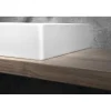 Malja-allas Interia Kube X 50x47cm, tasainen pohja, 3 hanareikää, ExtraGlaze-pinnoite, valkoinen
