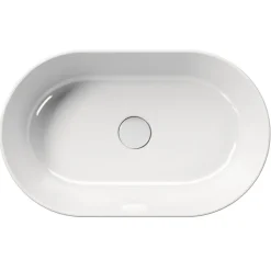Malja-allas Interia Kube X 600x370 mm, soikea, valkoinen