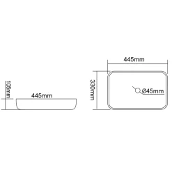 Malja-allas Interia Narva, ø445mm, läpinäkyvä