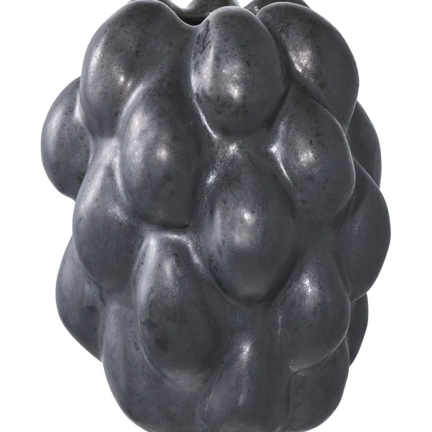 Maljakko House Nordic Vase, 14x15x19cm, keramiikka, musta
