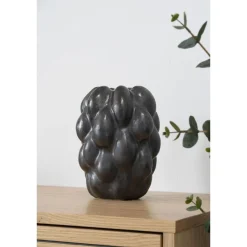 Maljakko House Nordic Vase, 14x15x19cm, keramiikka, musta