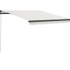 Manuaalisesti sisäänkelattava markiisi ledillä 300x250 cm