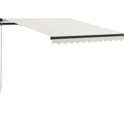 Manuaalisesti sisäänkelattava markiisi ledillä 300x250 cm