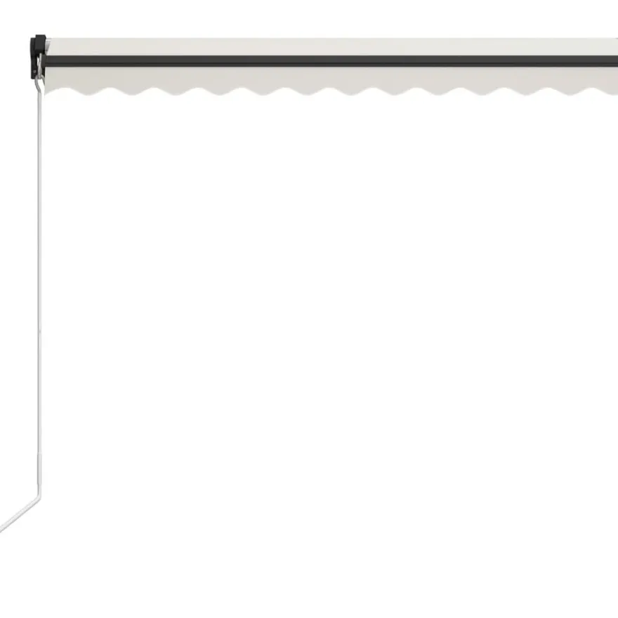 Manuaalisesti sisäänkelattava markiisi ledillä 300x250 cm
