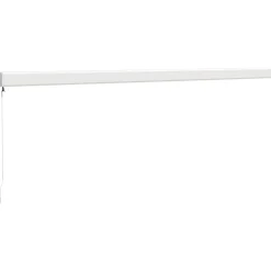 Markiisi 5x3 m, sisäänkelattava, keltavalkoinen, kangas/alumiini