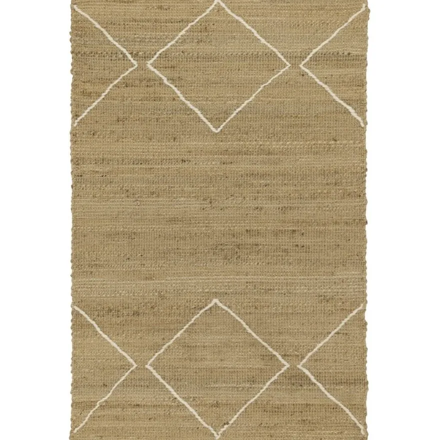 Matto Eglo Living Malapatan, 80x130cm, ruskea/valkoinen