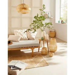 Matto Eglo Living Malapatan, 80x130cm, ruskea/valkoinen
