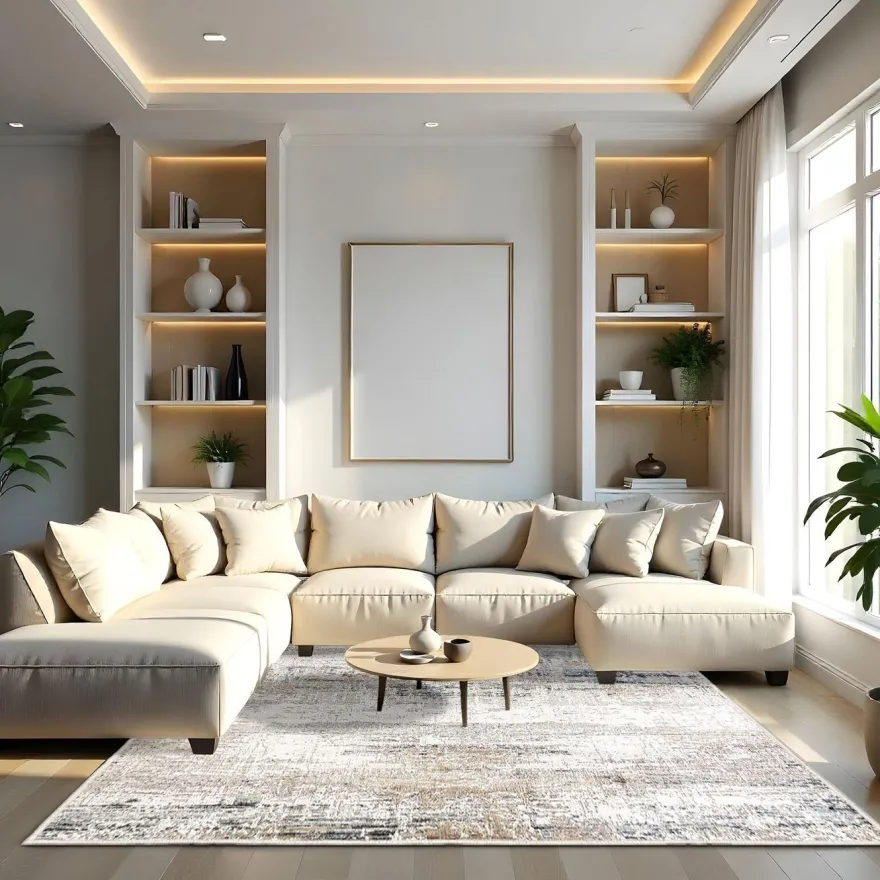 Matto Linento Eexfab 446 beige/harmaa, eri kokoja