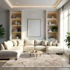 Matto Linento EEXFAB826, 100x200cm, beige/harmaa