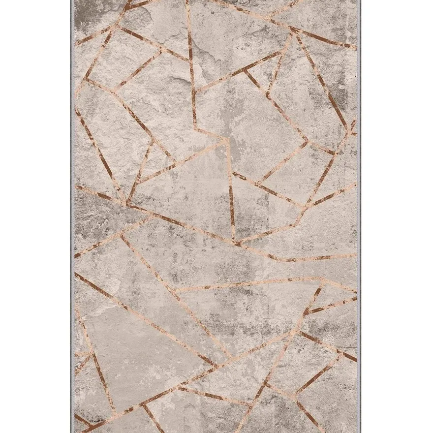 Matto Linento EEXFAB826, 100x200cm, beige/harmaa