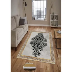 Matto Linento HMNT595, 60x100cm, harmaa/beige