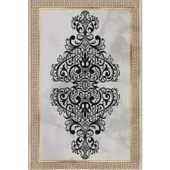 Matto Linento HMNT595, 60x100cm, harmaa/beige