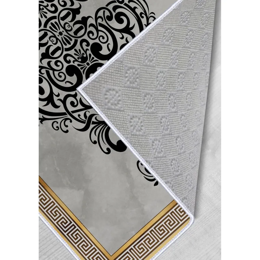 Matto Linento HMNT595, 60x100cm, harmaa/beige