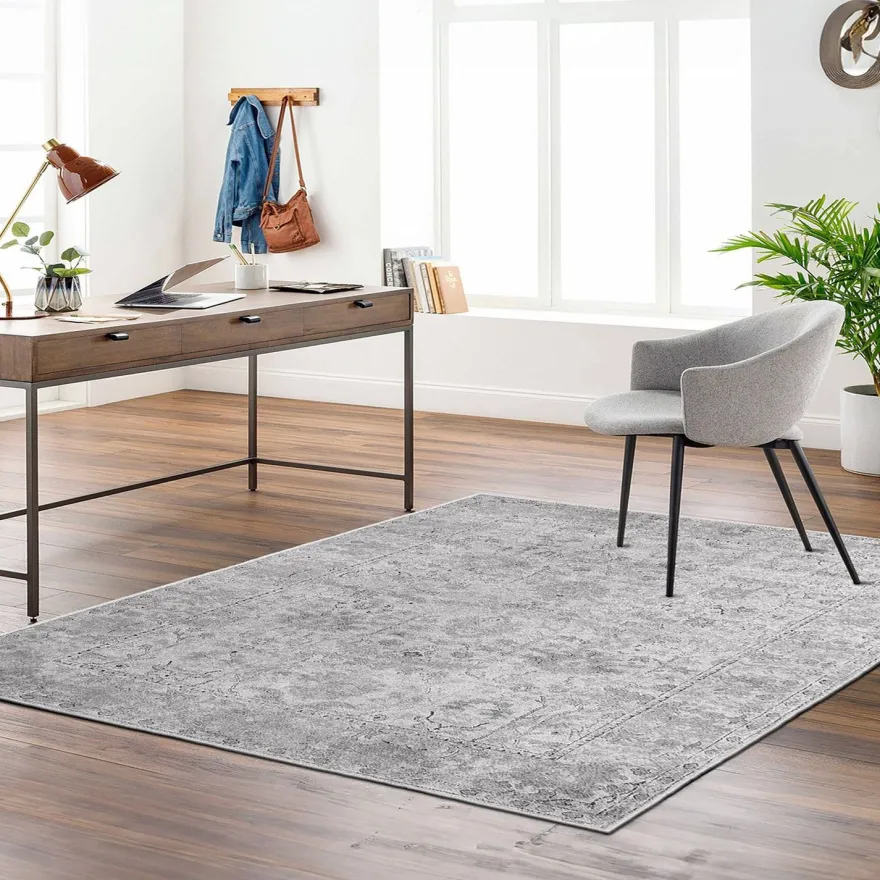 Matto Linento Kece-Fr09, harmaa/beige, eri kokoja