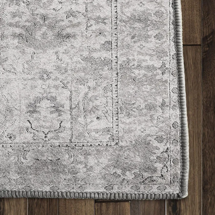 Matto Linento Kece-Fr09, harmaa/beige, eri kokoja
