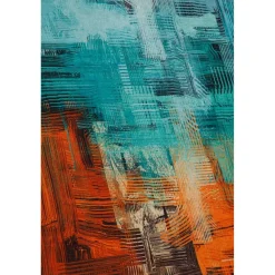 Matto Linento King, 160x230cm, sininen/oranssi