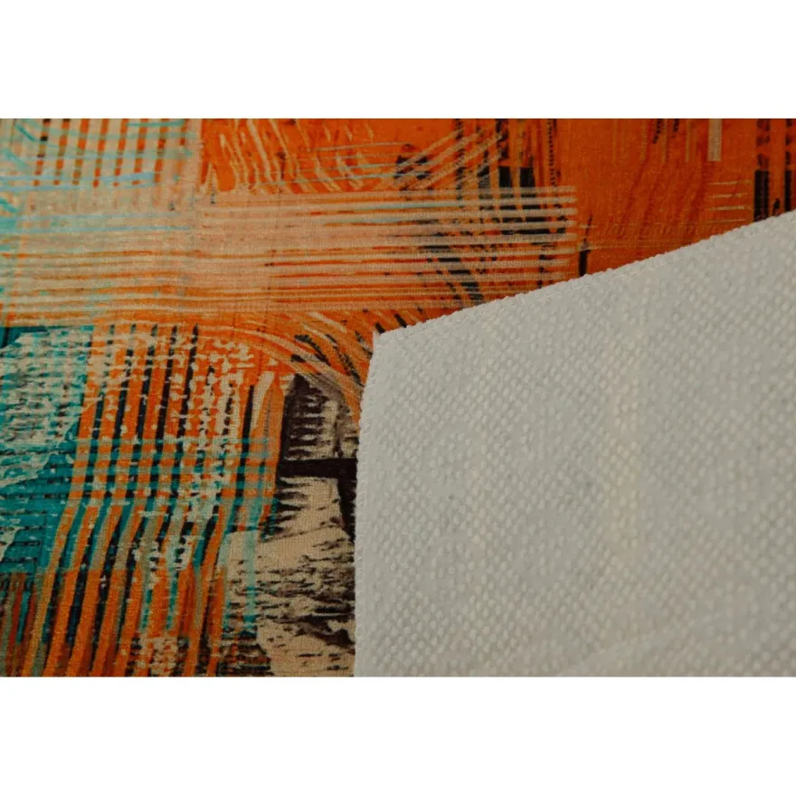 Matto Linento King, 160x230cm, sininen/oranssi