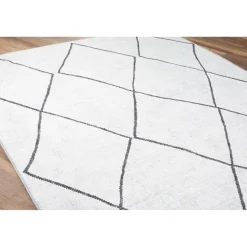 Matto Linento Soul Chenille, 150x230cm, valkoinen/musta