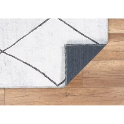 Matto Linento Soul Chenille, 150x230cm, valkoinen/musta
