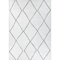 Matto Linento Soul Chenille, 150x230cm, valkoinen/musta