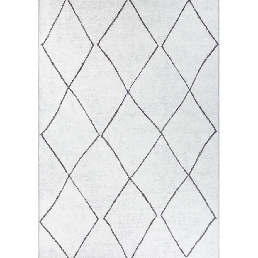 Matto Linento Soul Chenille, 150x230cm, valkoinen/musta
