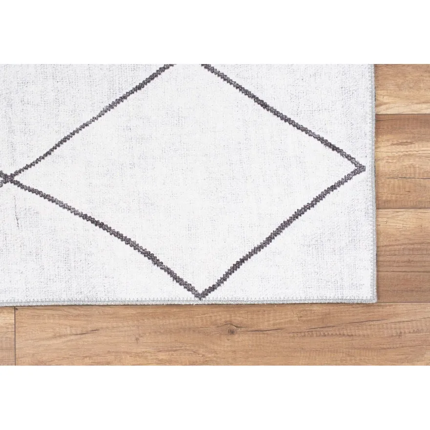 Matto Linento Soul Chenille, 150x230cm, valkoinen/musta