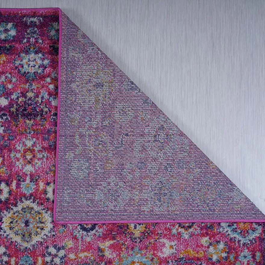 Matto Linento Vintage kukka, 160x230cm, violetti
