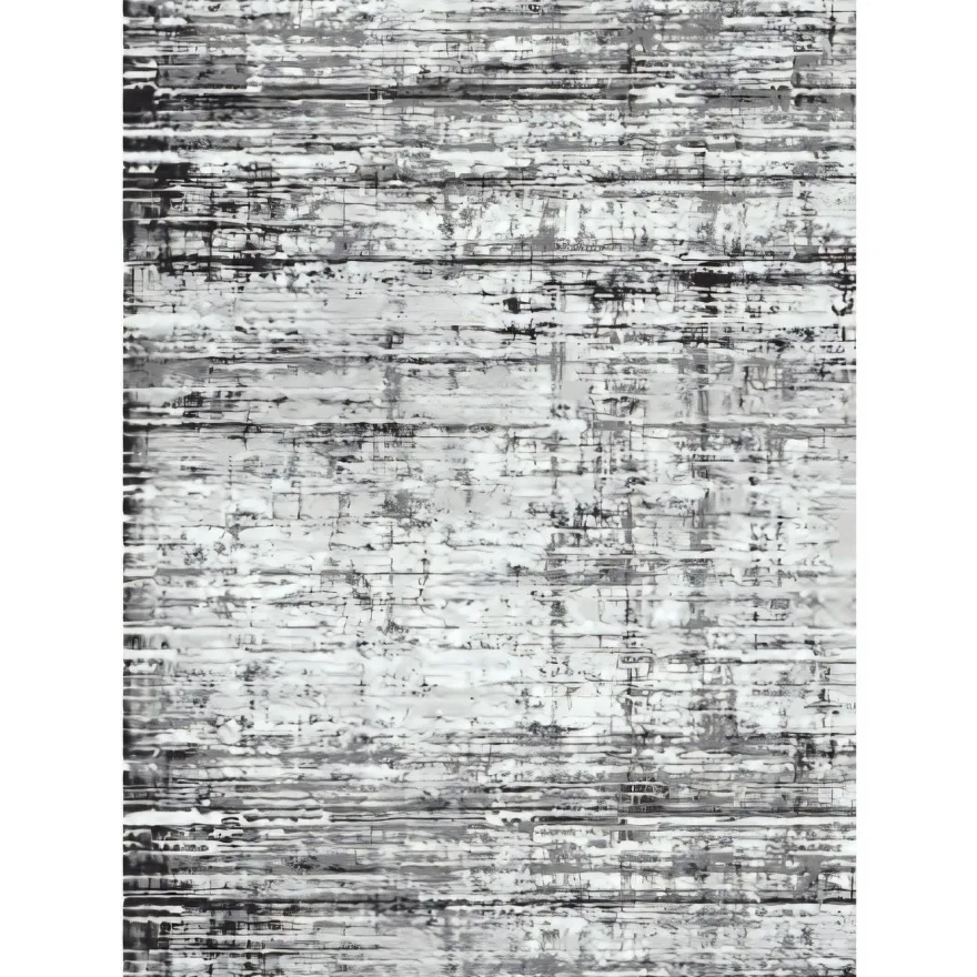 Matto Linento Wookece319, 100x150cm, valkoinen/harmaa