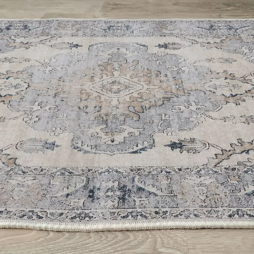 Matto Linento Woopamuk179, 160x230cm, beige/sininen
