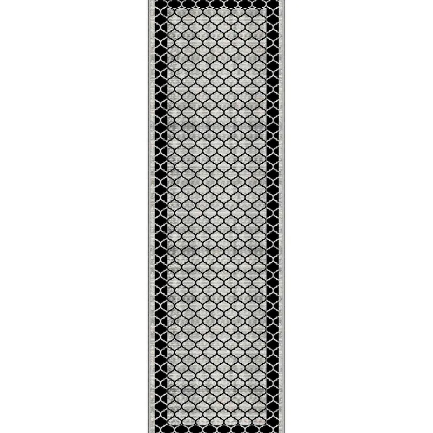 Matto Linento WOOYLK0010, 100x150cm, valkoinen/harmaa