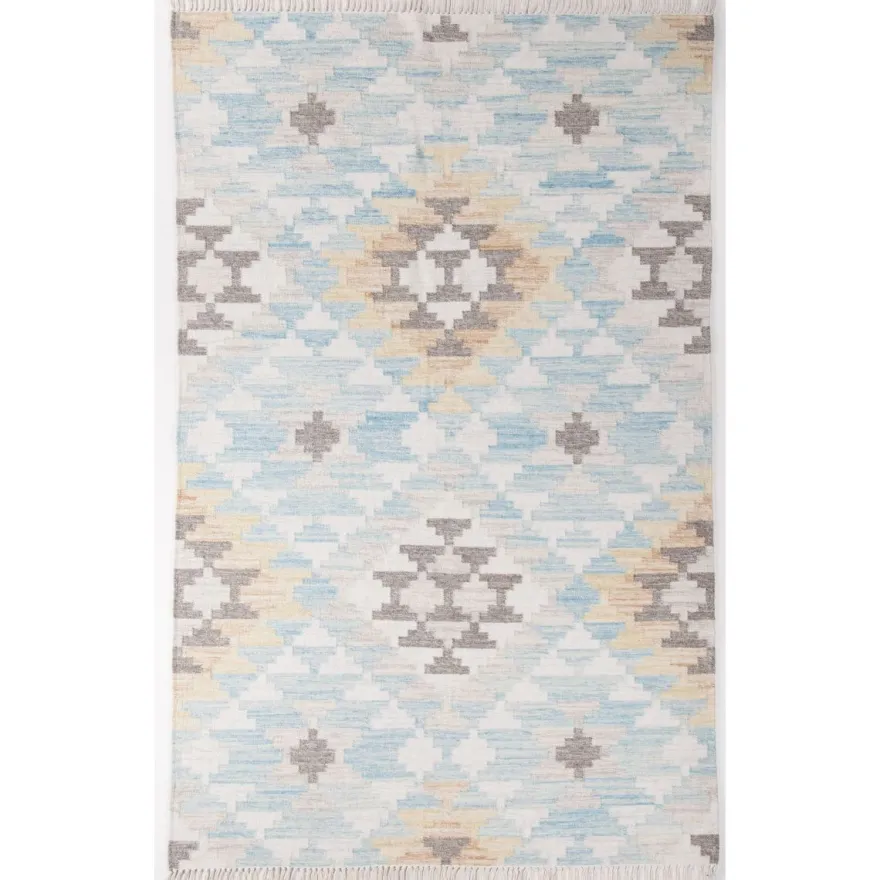 Matto Tom Tailor Vintage Check Kelim, turkoosi, eri kokoja