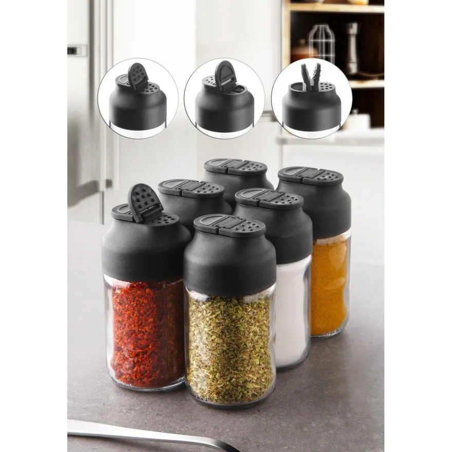 Maustepurkkisetti (6 osaa) Linento Spice, monivärinen