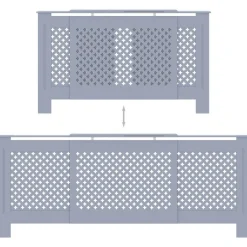 Mdf lämpöpatterin suoja harmaa 205 cm