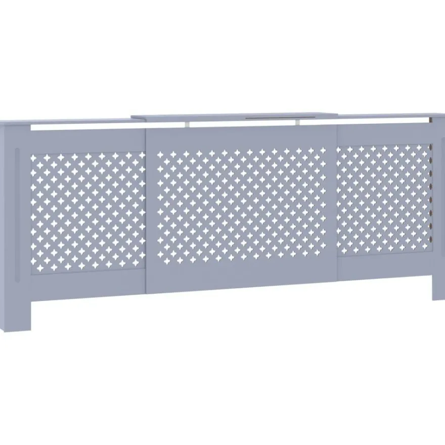 Mdf lämpöpatterin suoja harmaa 205 cm