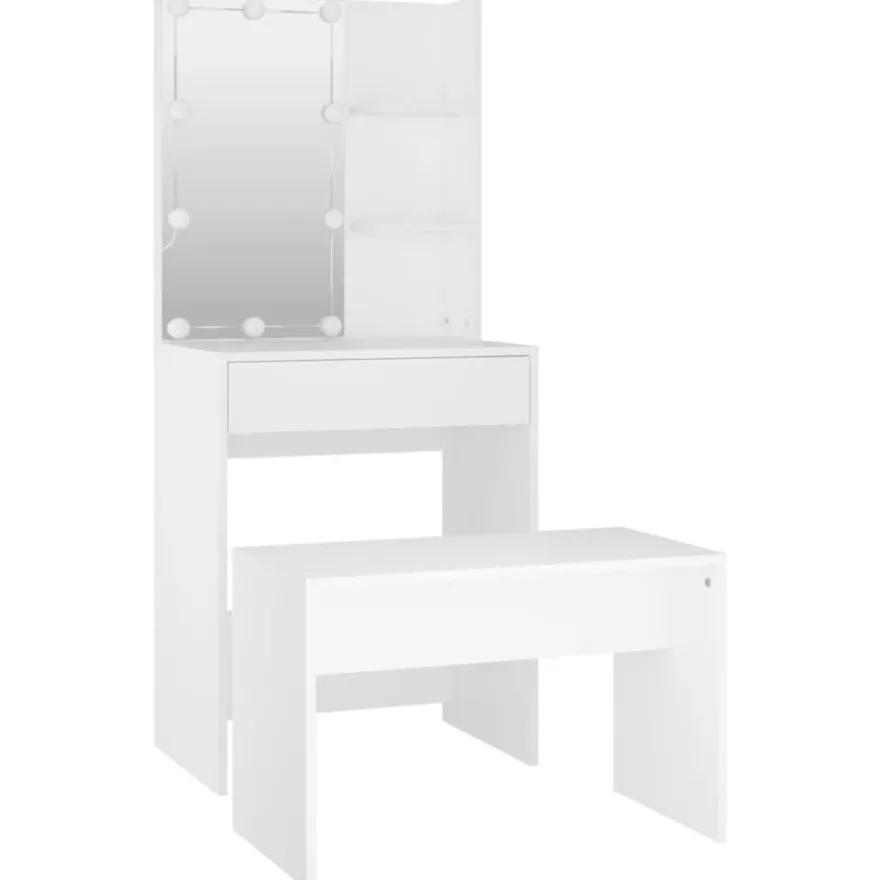 Meikkipöytäsarja, LED-valoilla, eri värejä ja kokoja (15600)