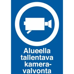 Merkintäkilpi "Tallentava kameravalvonta", 20x30cm