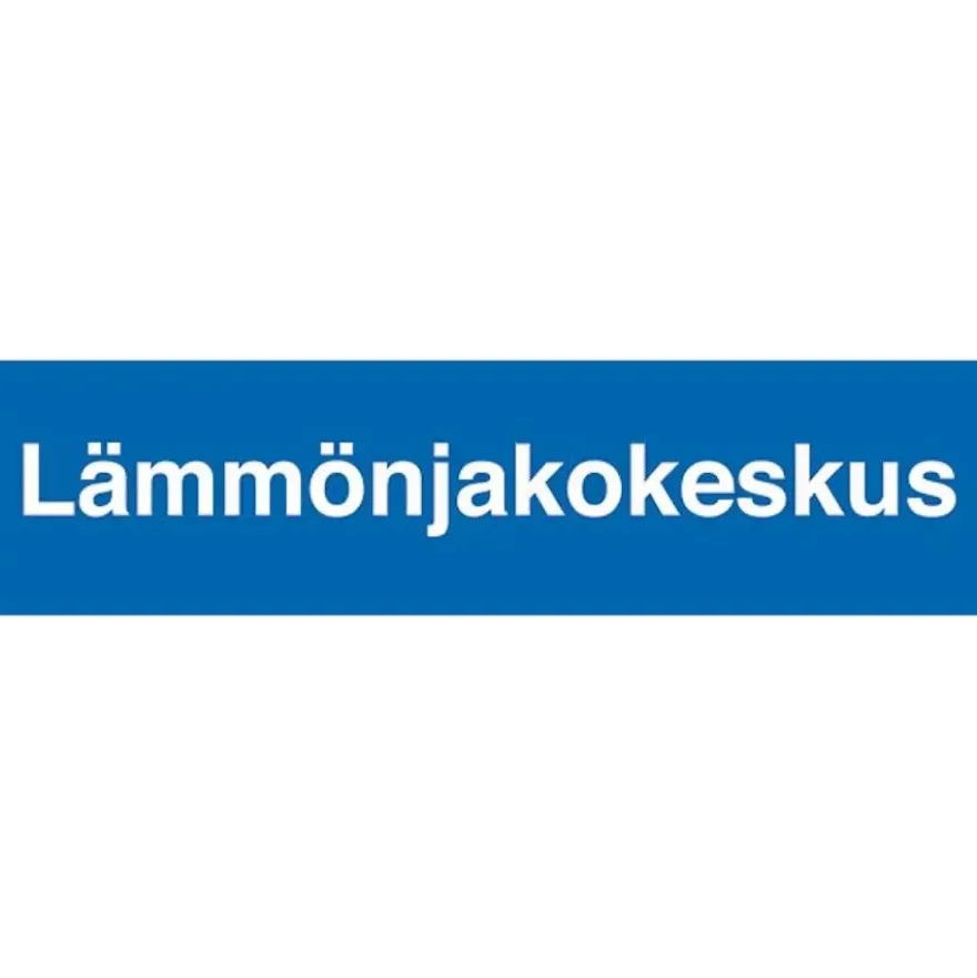 Merkintätarra "Lämmönjakokeskus", 40x10cm