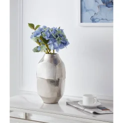 Metallivaasi Eglo Living Abucay, 29cm, nikkeli