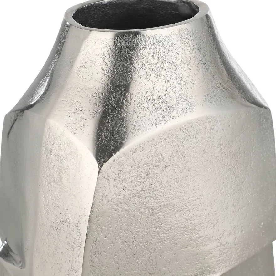 Metallivaasi Eglo Living Abucay, 29cm, nikkeli
