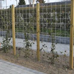 Metalliverkkopaneelisetti Hortus, 3kpl, sis. tolpat ja kiinnikkeet, musta