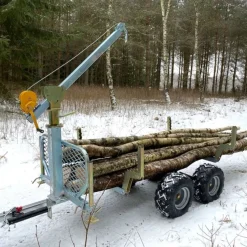 Metsäkärry ATV Kellfri, nostimella ja lavalla