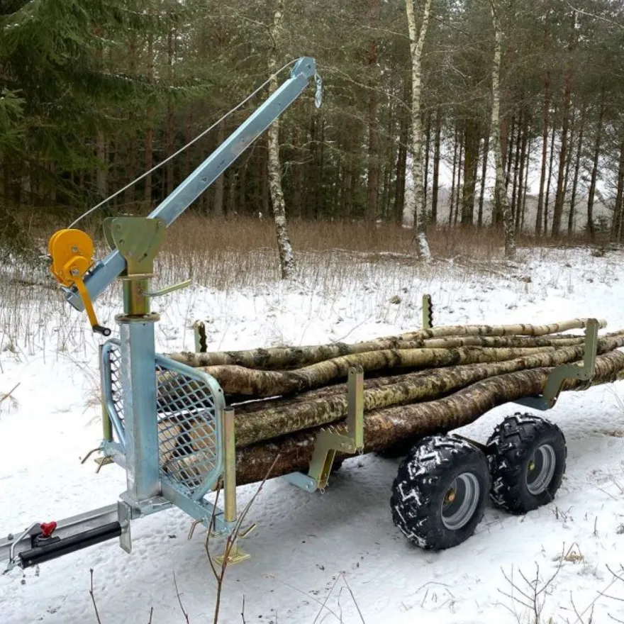 Metsäkärry ATV Kellfri, nostimella ja lavalla