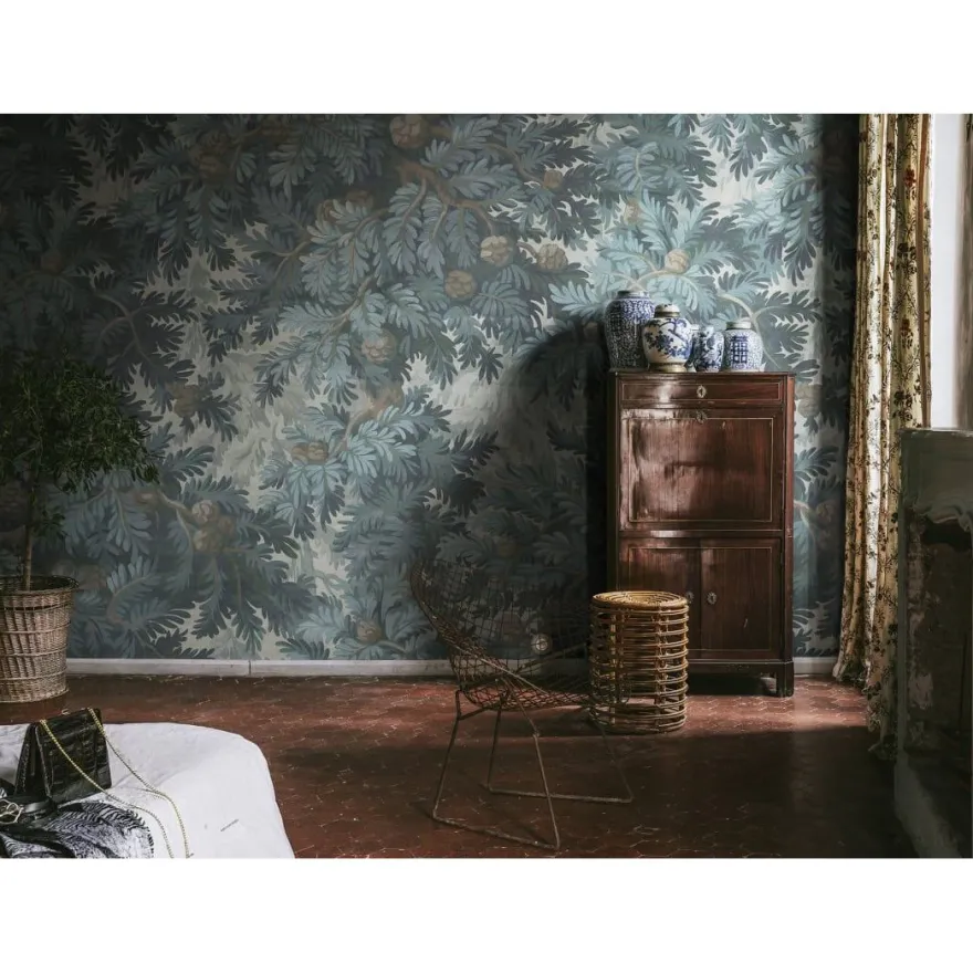 Metsätapetti Rebel Walls Spruce Forest sininen, mittatilaus, non-woven