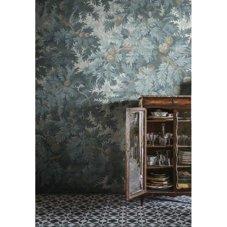 Metsätapetti Rebel Walls Spruce Forest sininen, mittatilaus, non-woven