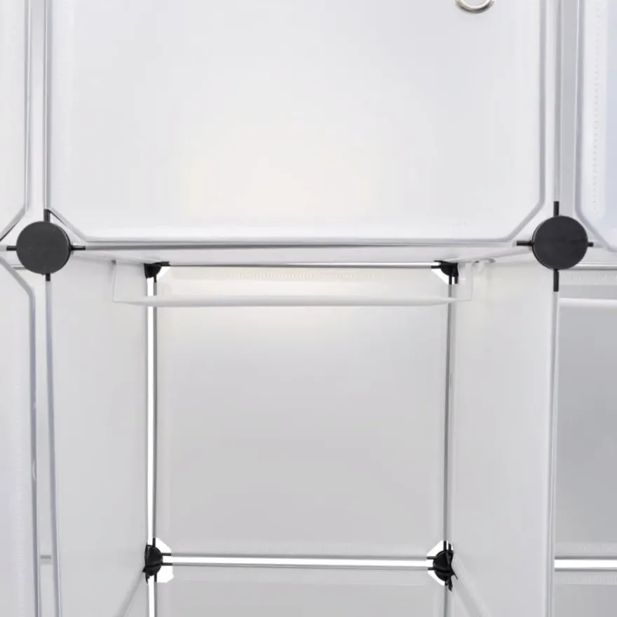 Moduulikaappi 14 lokeroa 37 x 146 x 180,5 cm valkoinen