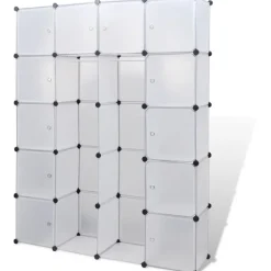 Moduulikaappi 14 lokeroa 37 x 146 x 180,5 cm valkoinen