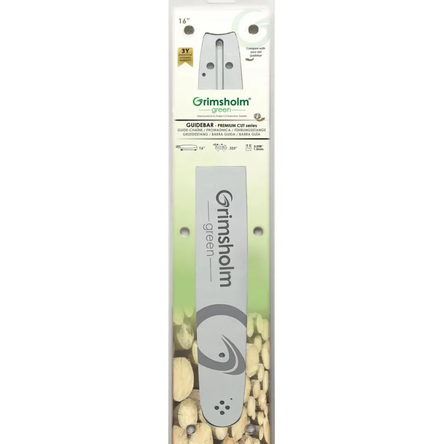 Moottorisahan laippa Grimsholm 16" .325" 1.5mm Premium Cut
