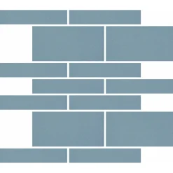 Mosaiikkilaatta Pukkila Natura Victoria OSLO, matta, tasapintainen, 7.1x14.6cm, lasikuituverkolla