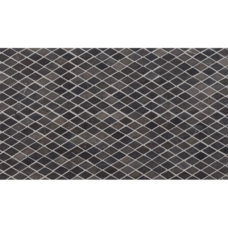 Mosaiikkilaatta Qualitystone Diamond Mini Grey, 35x55mm