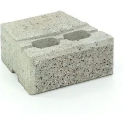 Muurikivi Rudus Muurikko peruskivi, 235x235x100mm, sileä, harmaa